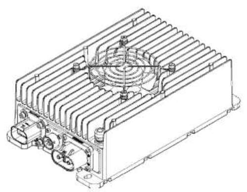 Input DC 240-360V Output 1.8KW DC/DC Converter Fan