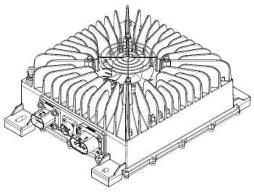 Input DC 36-60V Output 14.5V 1.5KW DC/DC Converter Fan Cooled Isolated