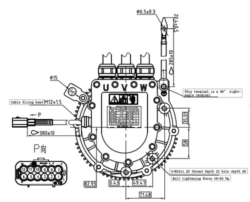 13KW Permanent Magnet Synchronous Motor  |Products|Motor & MCU & Auxiliay Inverter